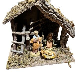 Fontanini Heirloom Nativity Scene 5 inch Holy Family In Made In Italy 2002 3 pc